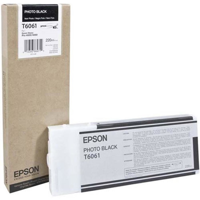 Epson Cartucho de Tinta Photo Black T6061 220ml