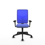 PIQUERAS Y CRESPO Silla de oficina Motilla con mecanismo Sincro, Azul