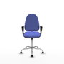 PIQUERAS Y CRESPO Silla de oficina Aýna Azul claro con Brazos Fijos
