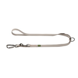 Hunter Correa Havanna Ajustable para Perro, 2x200 cm, 3 Posiciones de Ajuste, Con Mosquetón de Seguridad y Herrajes de Acero Satinado y Aluminio con Acabado Gunmetal