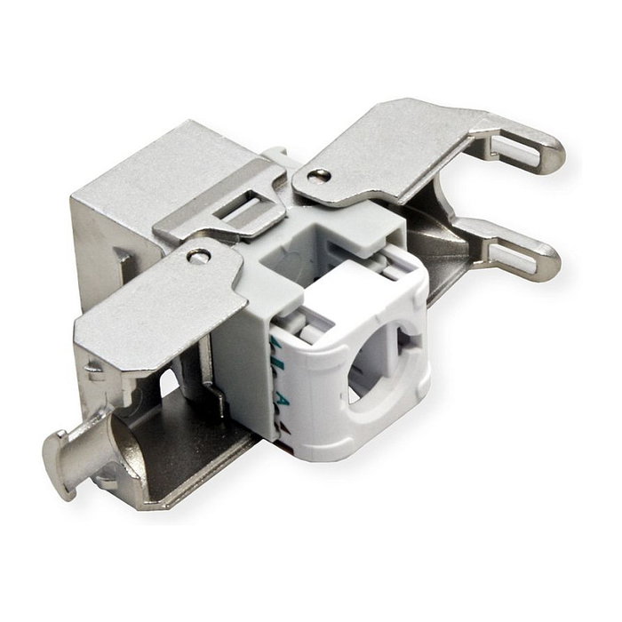 ROLINE Módulo Keystone Cat.6A RJ-45 Blindado Plata 21.17.0326
