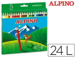Alpino Lápices de Colores Estuche 24 Unidades C-Surtidos 175 mm