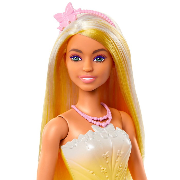 Barbie Dreamtopia Princesa Amarillo Hrr09 Muñeca de Fantasía con Vestido y Tiara