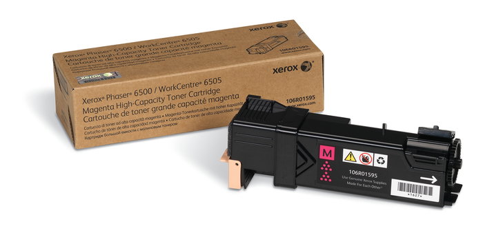 Xerox Tóner Magenta para Phaser 6500 (106R01595) Xerox Tóner Magenta para Phaser 6500 (106R01595)