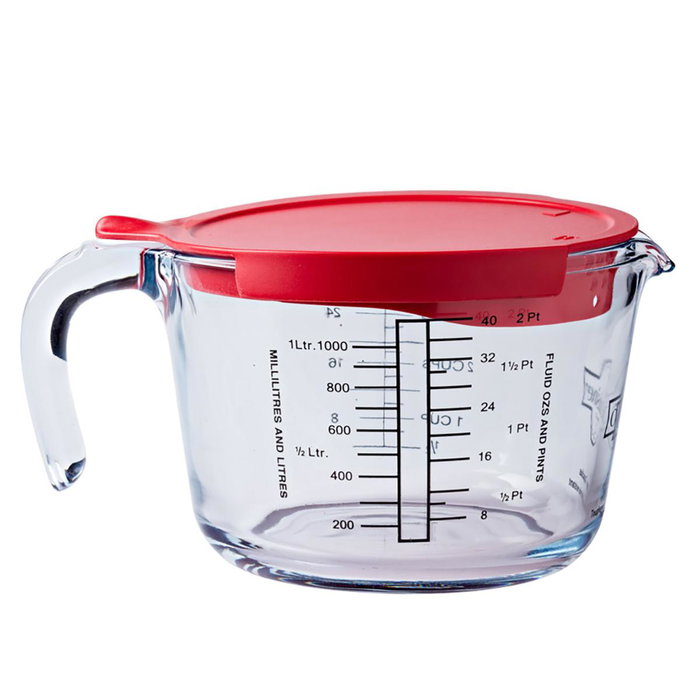 Ô Cuisine Jarra Medidora con Tapa Ocuisine Vidrio 1 L Ô Cuisine Jarra Medidora con Tapa Ocuisine Vidrio 1 L