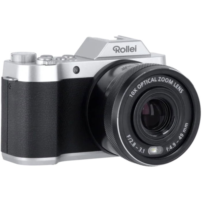 Rollei Powerflex 10x Retro Cámara Digital 64 MP Negro/Plata