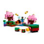 Lego 21260 El Jardín de Cerezos en Flor Minecraft con Héroe Sunny, Sniffer y Zombi, Juguete Construcción Bioma Cerezal