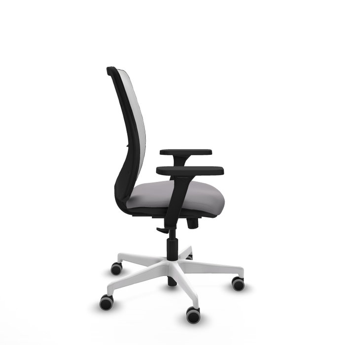 PIQUERAS Y CRESPO Silla de oficina Zulema con mecanismo Sincro, Gris y Blanco PIQUERAS Y CRESPO Silla de oficina Zulema con mecanismo Sincro, Gris y Blanco