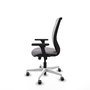 PIQUERAS Y CRESPO Silla de oficina Zulema con mecanismo Sincro, Gris y Blanco