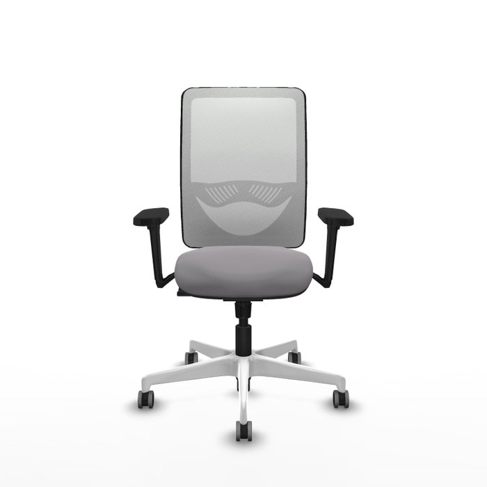 PIQUERAS Y CRESPO Silla de oficina Zulema con mecanismo Sincro, Gris y Blanco PIQUERAS Y CRESPO Silla de oficina Zulema con mecanismo Sincro, Gris y Blanco