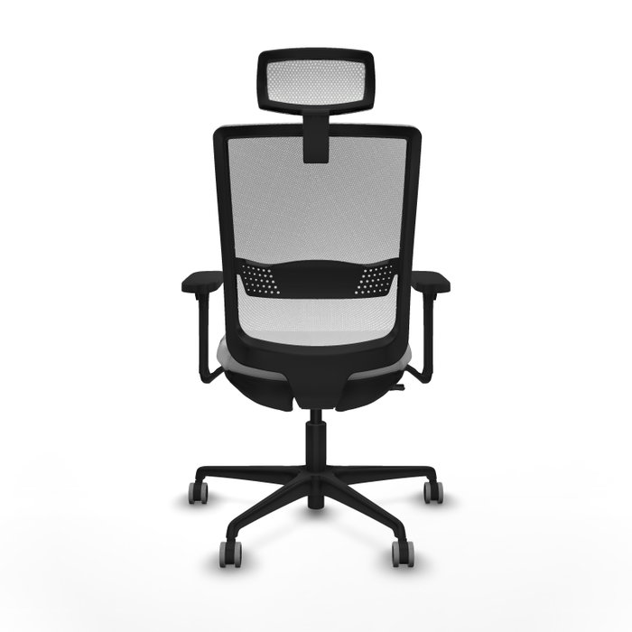 PIQUERAS Y CRESPO Silla de oficina Haches Gris claro y Blanco PIQUERAS Y CRESPO Silla de oficina Haches Gris claro y Blanco