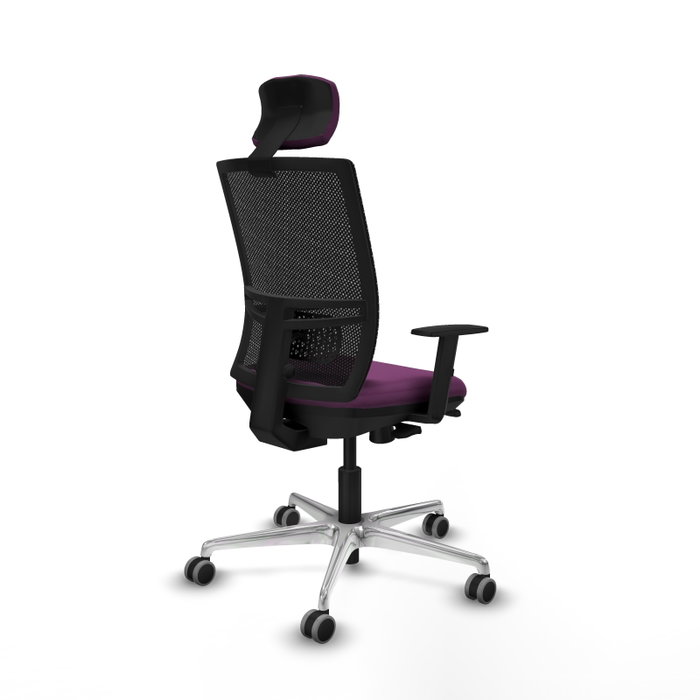 PIQUERAS Y CRESPO Silla de oficina Yunquera Morado y Negro