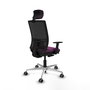 PIQUERAS Y CRESPO Silla de oficina Yunquera Morado y Negro