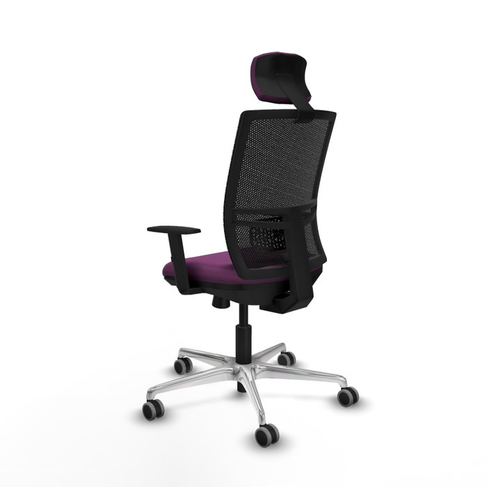 PIQUERAS Y CRESPO Silla de oficina Yunquera Morado y Negro