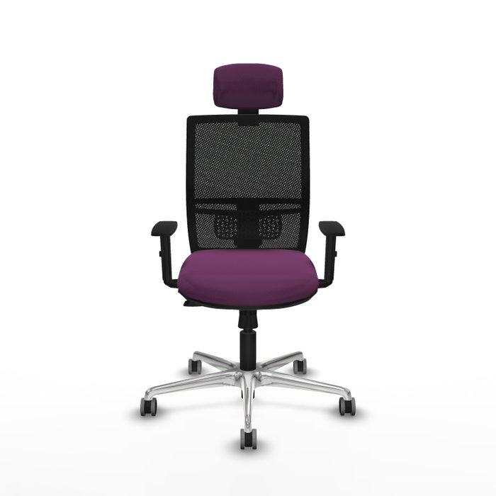 PIQUERAS Y CRESPO Silla de oficina Yunquera Morado y Negro