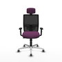 PIQUERAS Y CRESPO Silla de oficina Yunquera Morado y Negro