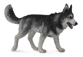 Collecta Husky Siberiano L 88707 Réplica a escala de perro pintada a mano