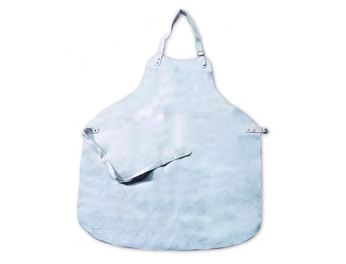 Faru Mandil para Soldador de Cuero al Cromo con Tiras de Serraje y Anillas 600x900 mm