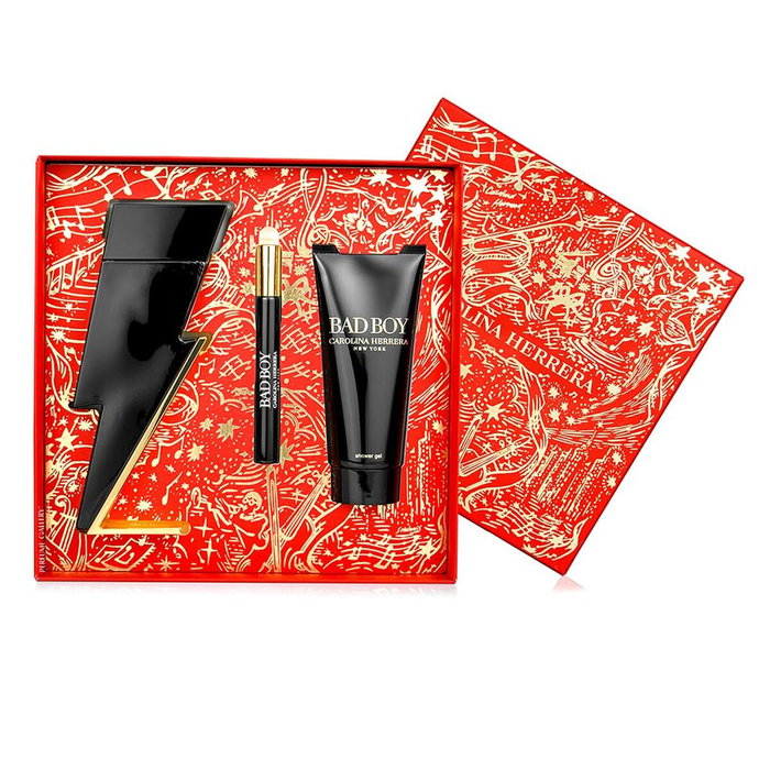 Carolina Herrera Set Bad Boy EDT 100 ml + Miniatura 10 ml + Gel de Ducha
