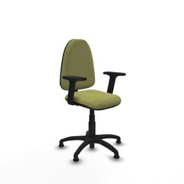 PIQUERAS Y CRESPO Silla de oficina Aýna Verde oliva con brazos 2D