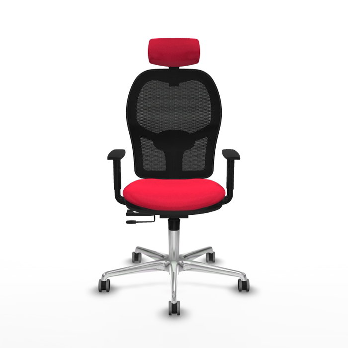PIQUERAS Y CRESPO Silla de oficina Jorquera con mecanismo Sincro/Traslack Rojo/Negro PIQUERAS Y CRESPO Silla de oficina Jorquera con mecanismo Sincro/Traslack Rojo/Negro