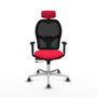 PIQUERAS Y CRESPO Silla de oficina Jorquera con mecanismo Sincro/Traslack Rojo/Negro