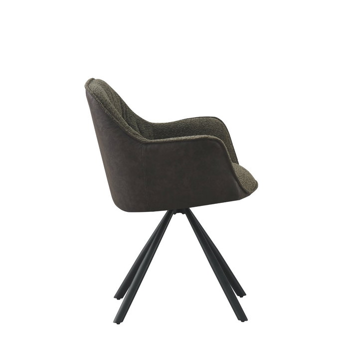 DKD Home Decor Silla de Poliéster y Metal Verde Bicolor DKD Home Decor Silla de Poliéster y Metal Verde Bicolor