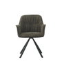 DKD Home Decor Silla de Poliéster y Metal Verde Bicolor