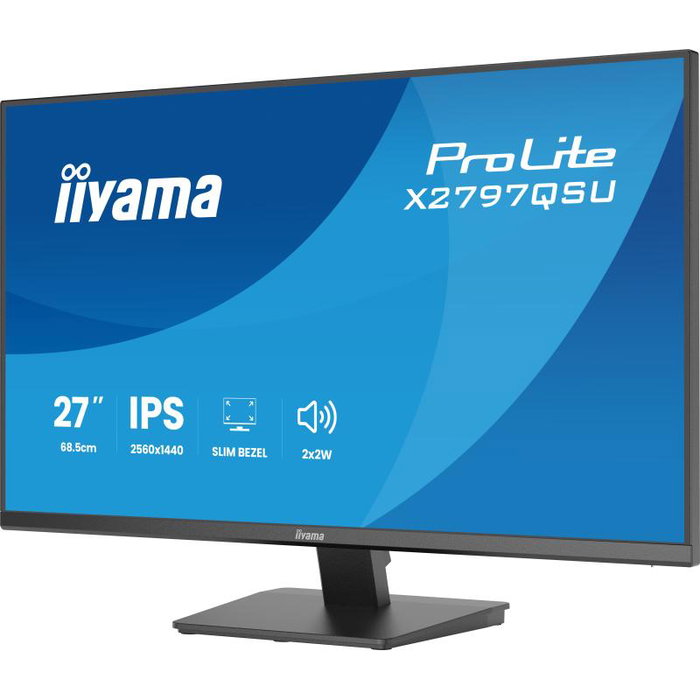 iiyama ProLite X2797QSU-B1 Monitor QHD 27 IPS Black iiyama ProLite X2797QSU-B1 Monitor QHD 27 IPS Black