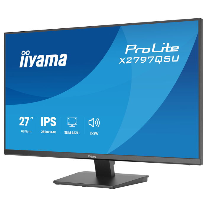 iiyama ProLite X2797QSU-B1 Monitor Gaming 27" QHD 2560x1440 IPS, 75Hz, 1ms, AMD FreeSync, Altavoces, USB-C, HDMI, DisplayPort, Negro