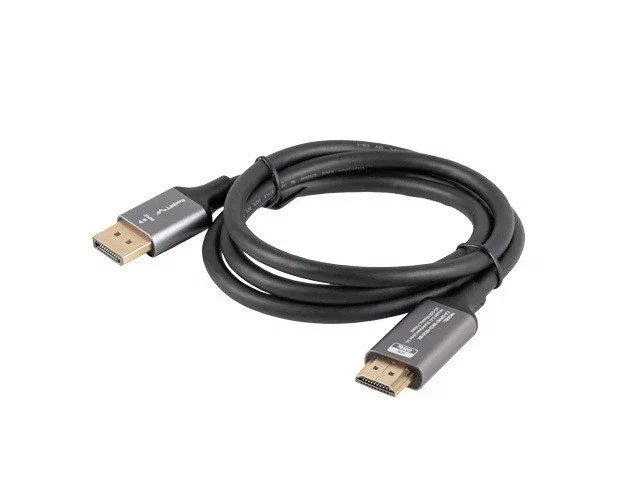 LANBERG CA-DPHD-20CU-0010-BK Adaptador DisplayPort a HDMI 1 m 4K Negro, Plata LANBERG CA-DPHD-20CU-0010-BK Adaptador DisplayPort a HDMI 1 m 4K Negro, Plata