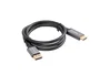 LANBERG CA-DPHD-20CU-0010-BK Adaptador DisplayPort a HDMI 1 m 4K Negro, Plata