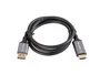 LANBERG Adaptador de cable de vídeo CA-DPHD-20CU-0010-BK DisplayPort a HDMI 1 m Negro y Plata