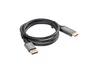 LANBERG Adaptador de cable de vídeo CA-DPHD-20CU-0010-BK DisplayPort a HDMI 1 m Negro y Plata