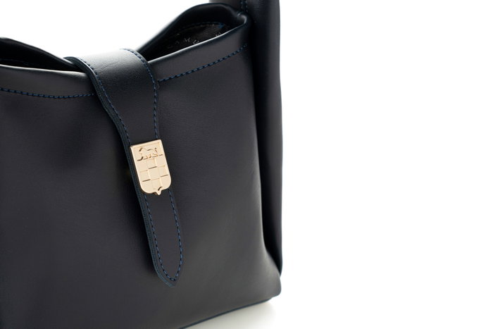 Vince Camuto Turin Bolso de Piel de Polivinilo Azul Oscuro
