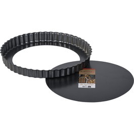 De Buyer Molde antiadherente para tartas con base extraíble 24 cm