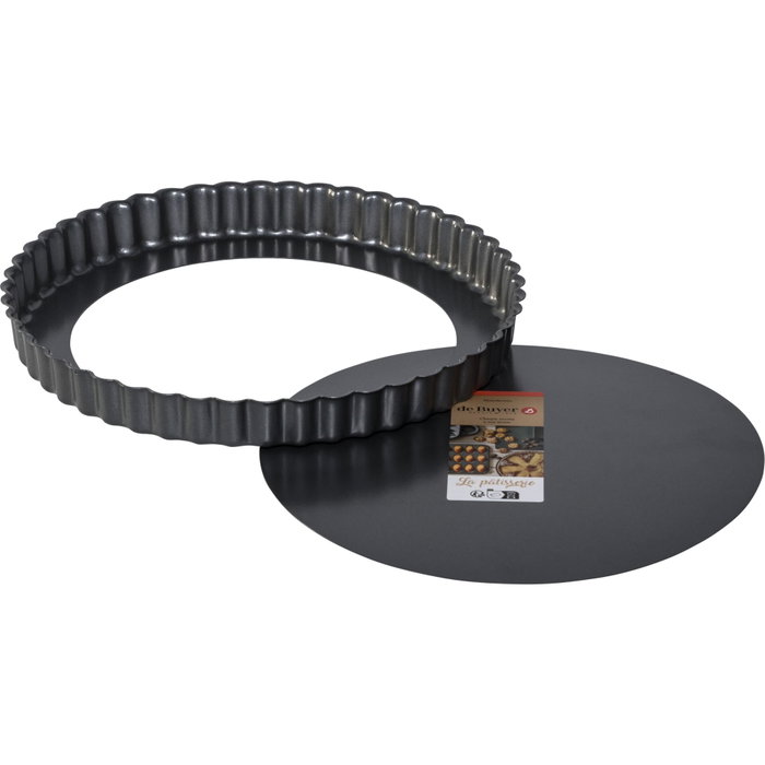 De Buyer Molde antiadherente para tartas con base extraíble 24 cm De Buyer Molde antiadherente para tartas con base extraíble 24 cm