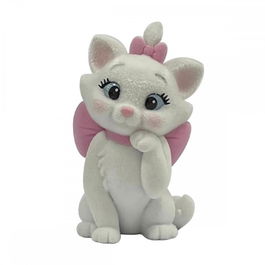 Enesco Figura Flocada de Colección Disney Los Aristogatos - Marie de Pie, Acabado Aterciopelado