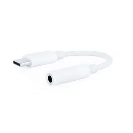 Adaptador USB-C a Jack 3.5 mm NANOCABLE 10.24.1205-W Blanco (1 unidad)