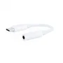 Adaptador USB-C a Jack 3.5 mm NANOCABLE 10.24.1205-W Blanco (1 unidad)