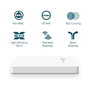 TP-Link Omada EAP615-Wall Access Point WiFi 6 AX1800 2.4/5 GHz 1774 Mbps, 4 Puertos Gigabit, PoE, Para Pared, Blanco, Paquete de 5 Unidades