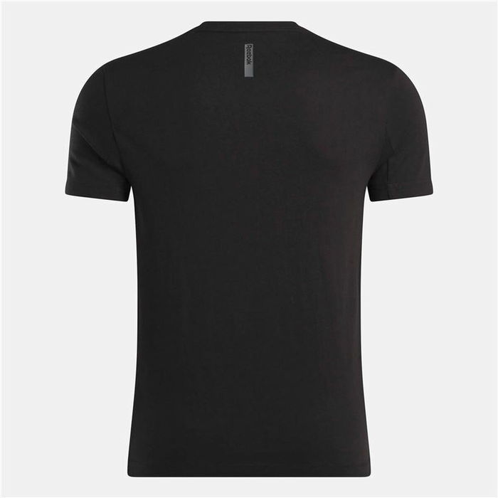 Camiseta de Manga Corta Hombre Reebok Reebok Athlete Tee Negro
