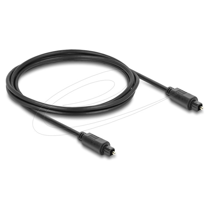 DeLOCK Cable de audio Toslink macho a macho 2 m Negro