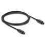 DeLOCK Cable de audio Toslink macho a macho 2 m Negro