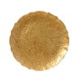 Decoris Plato de decoración polipropileno dorado ø33 x 1,50 cm