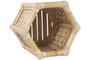DKD Home Decor Macetero Tropical Bambú y Ratán Natural 40 x 40 x 46 cm