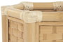 DKD Home Decor Macetero Tropical Bambú y Ratán Natural 40 x 40 x 46 cm