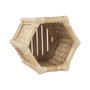 DKD Home Decor Macetero Bambú y Ratán Natural 46x40x40