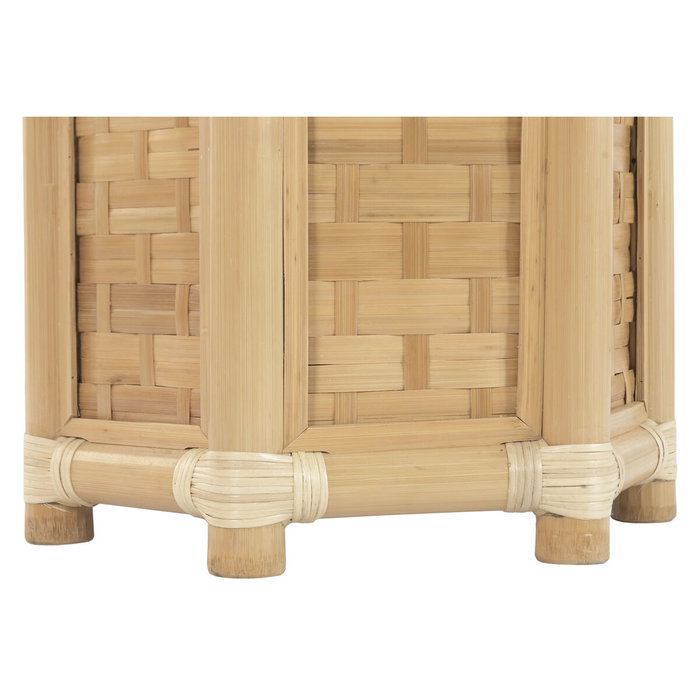 DKD Home Decor Macetero Bambú y Ratán Natural 46x40x40