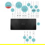 I-TEC Docking Station USB-C Quattro Display, 85W PD, 4 Puertos HDMI/DP, Ethernet 1Gb, 7x USB, Negro